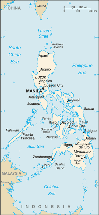 The map of Philippines.