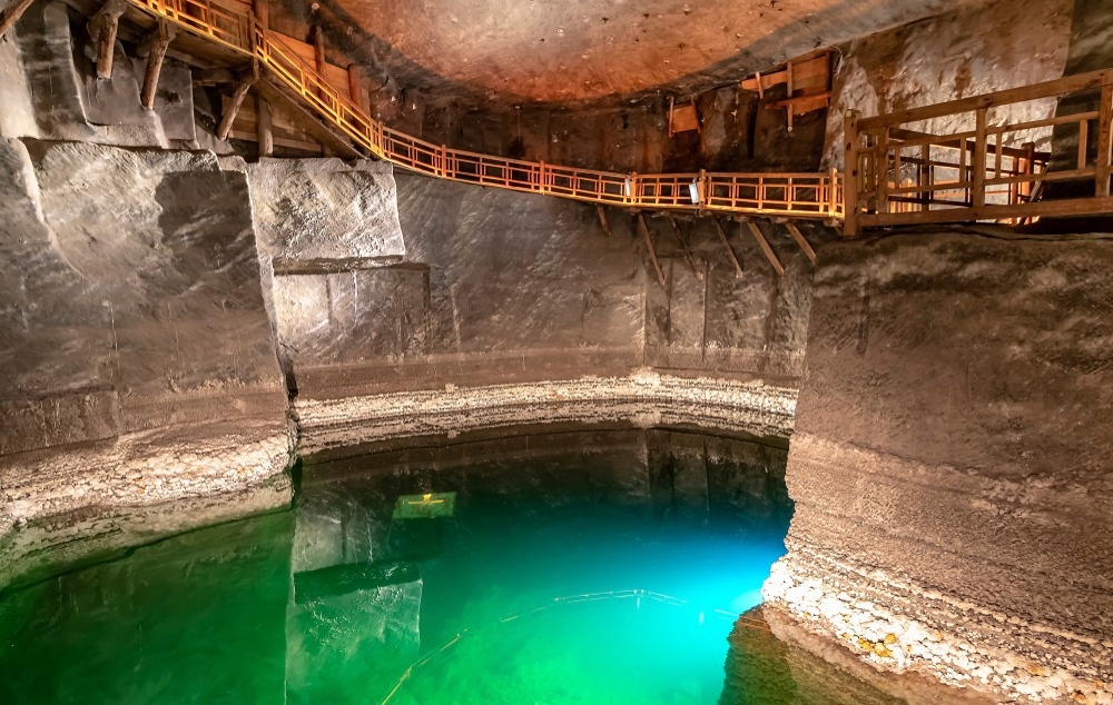 polish salt mine lake