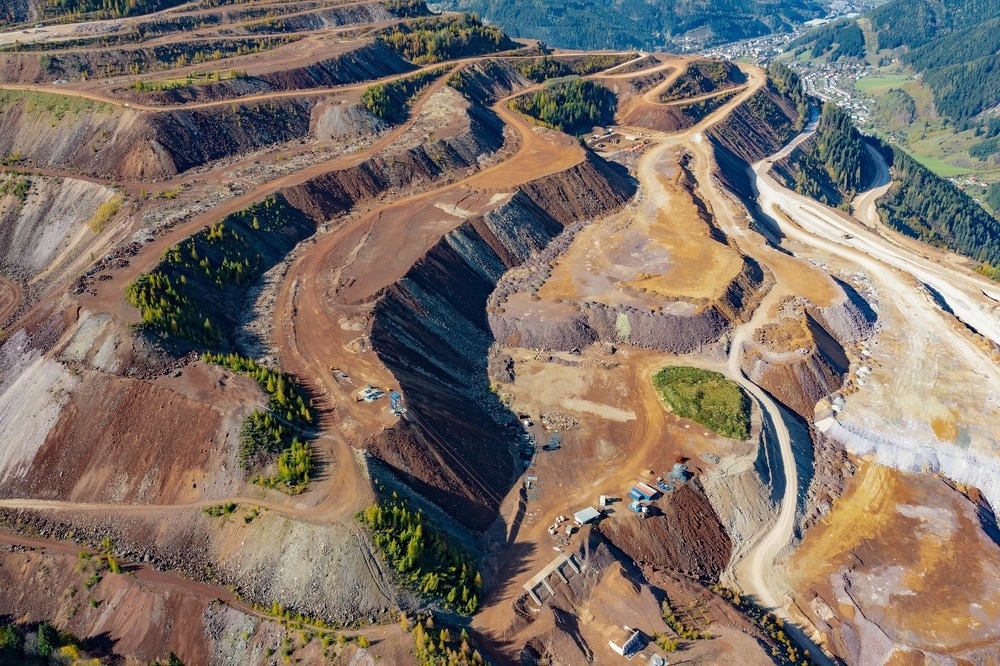 austria mining, quarry from above
