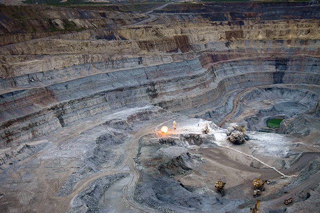 level for mining diamonds