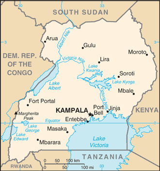 Uganda Natural Resources Map Uganda: Mining, Minerals And Fuel Resources