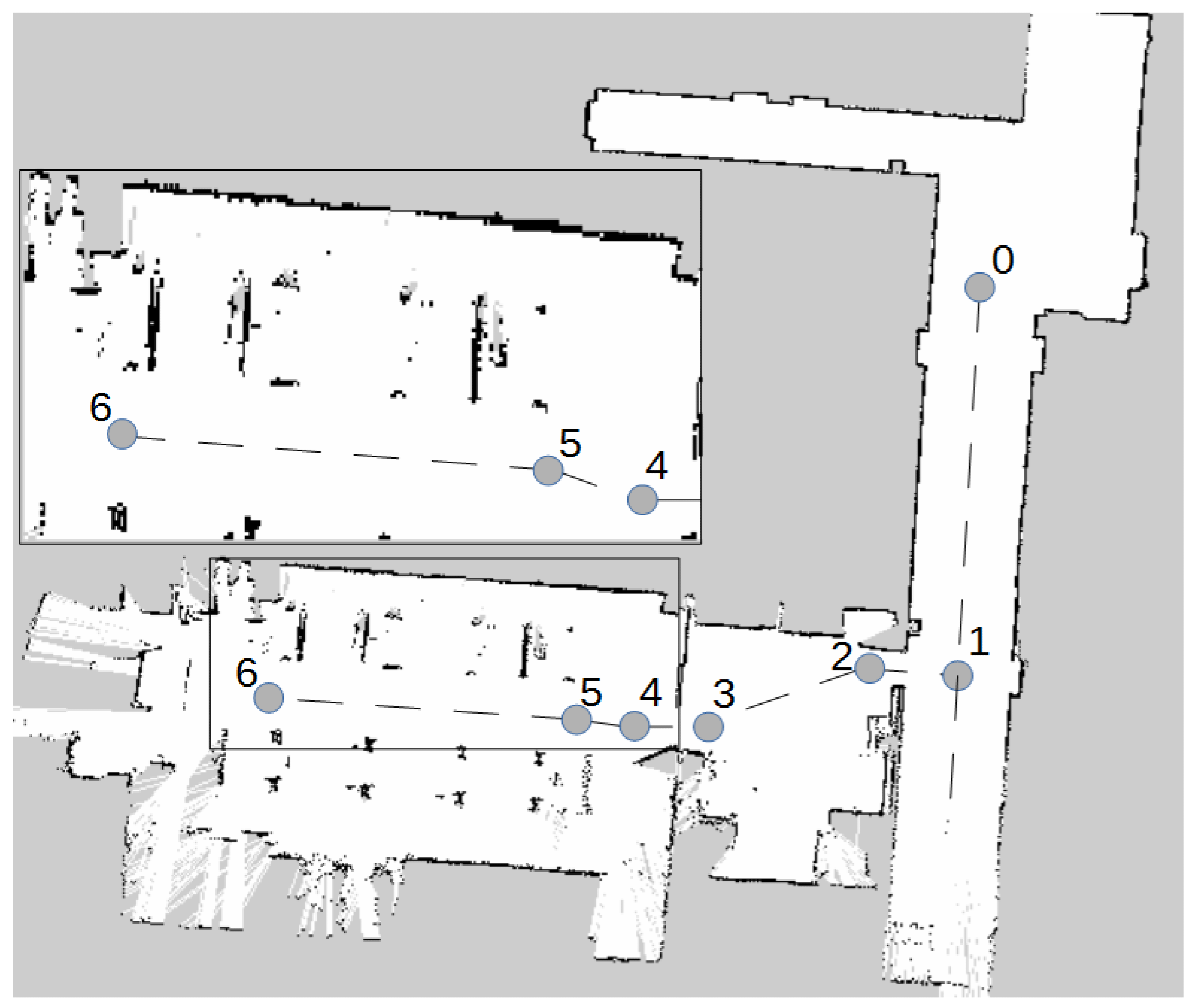 Map of the area with points of interest