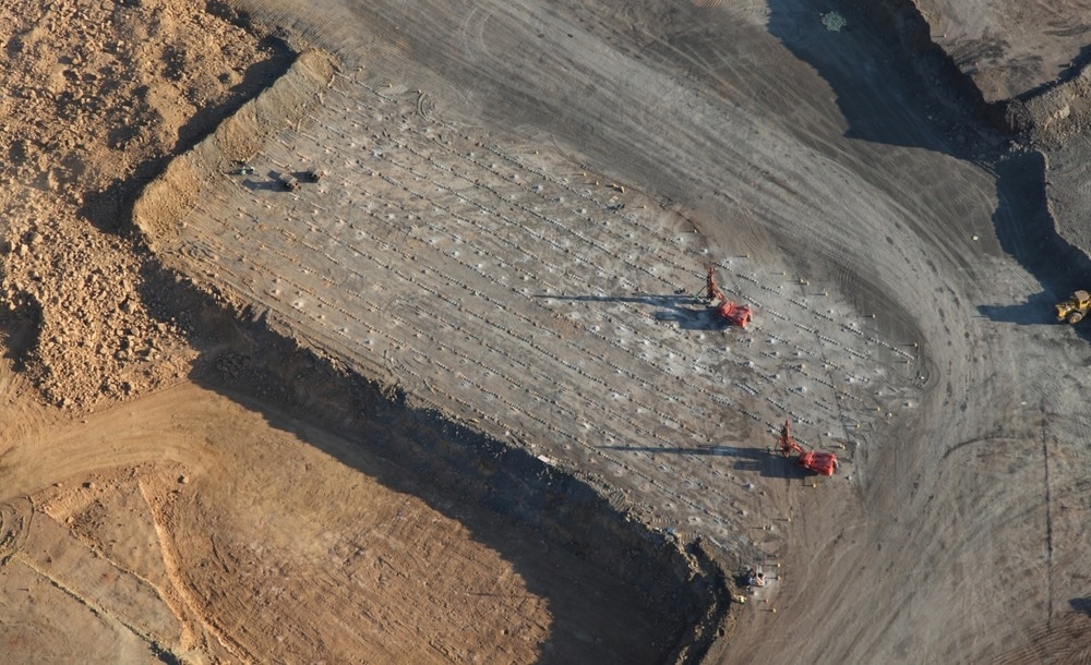 blast and drilling rig in mining