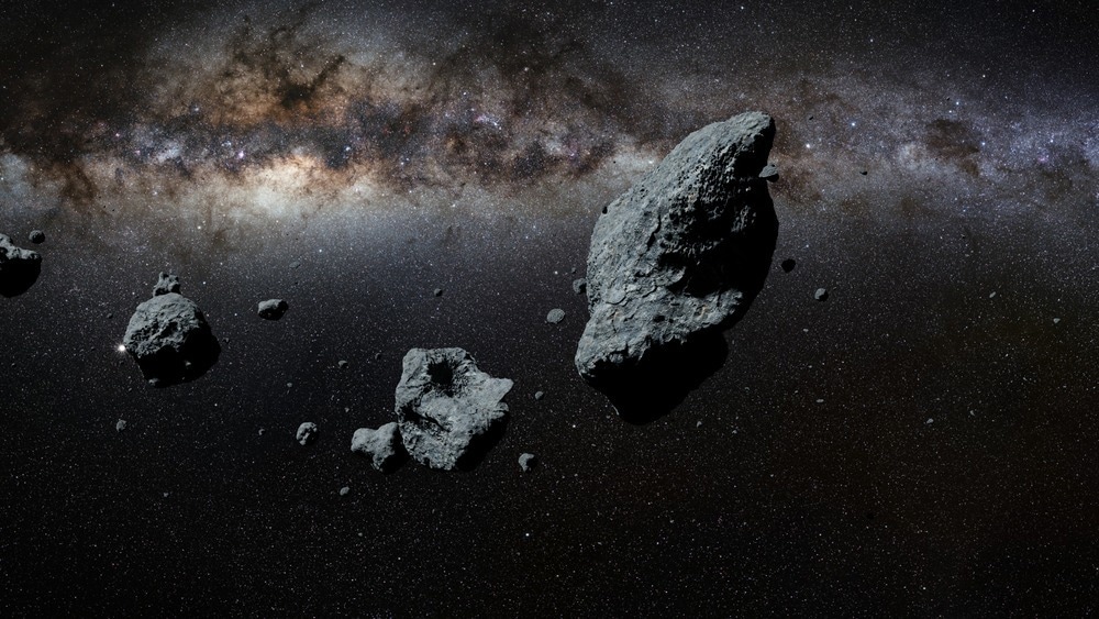 asteroid in space