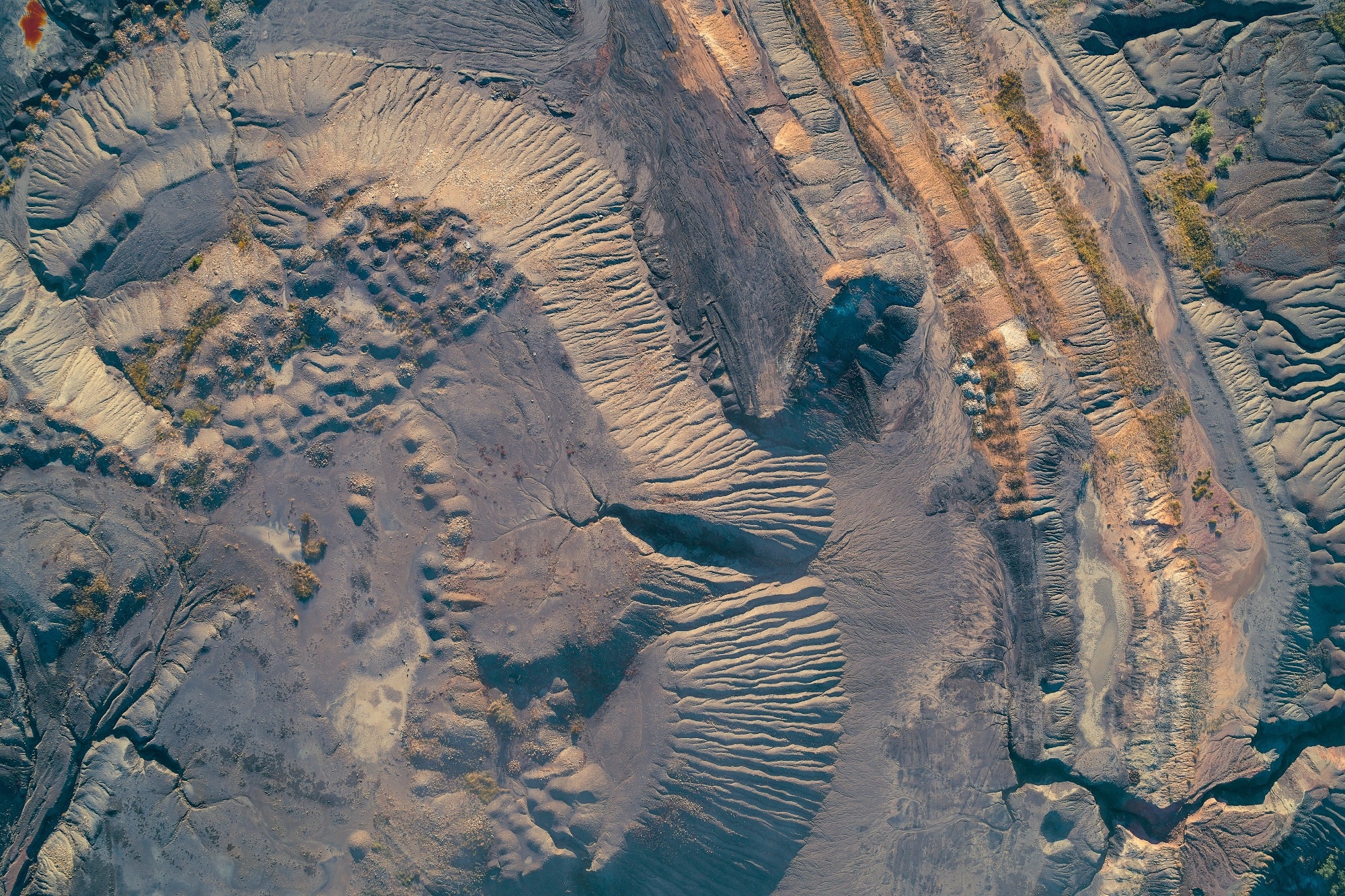 mining waste from above