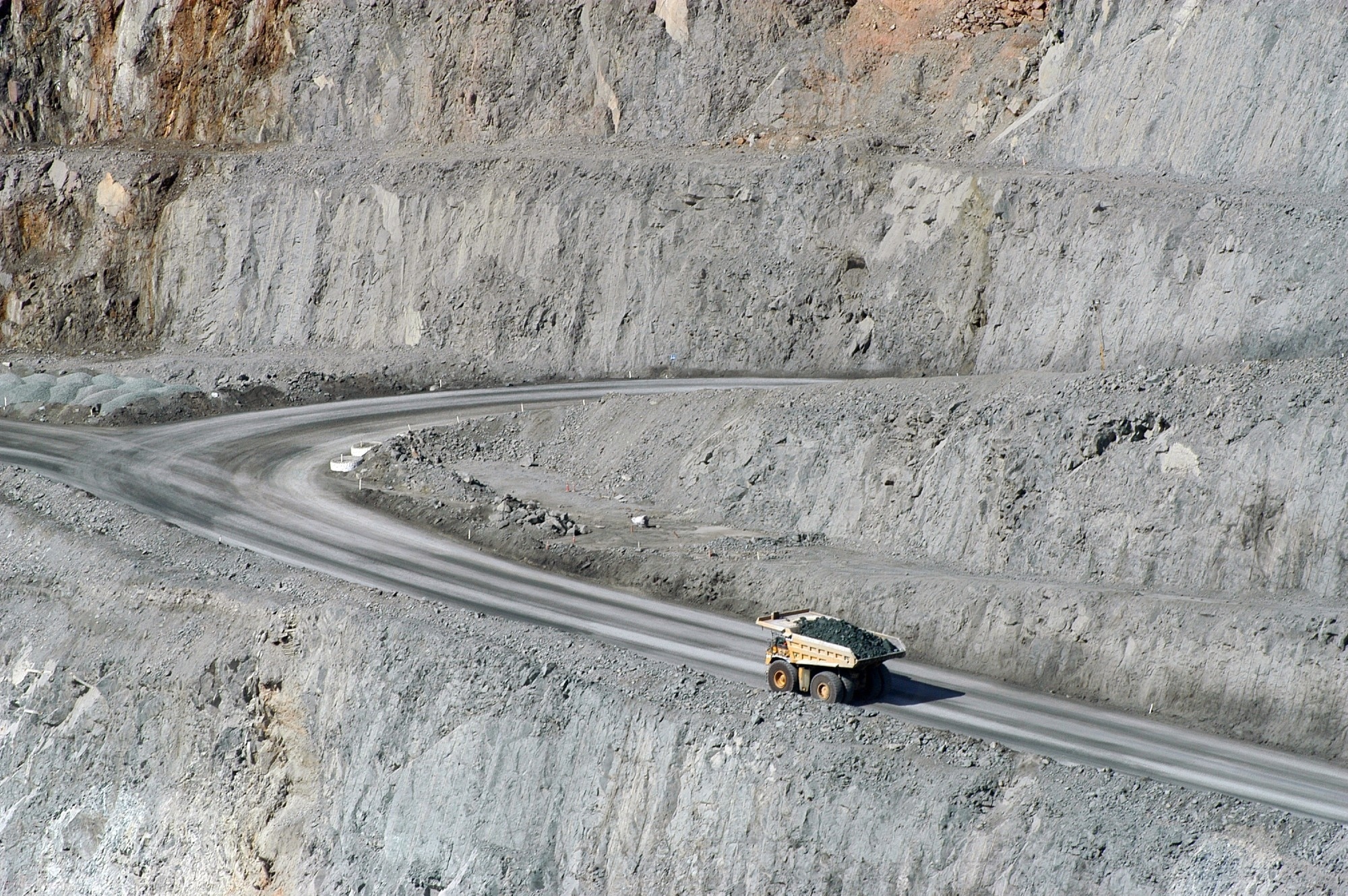 a mining truck at a gold mine in australia