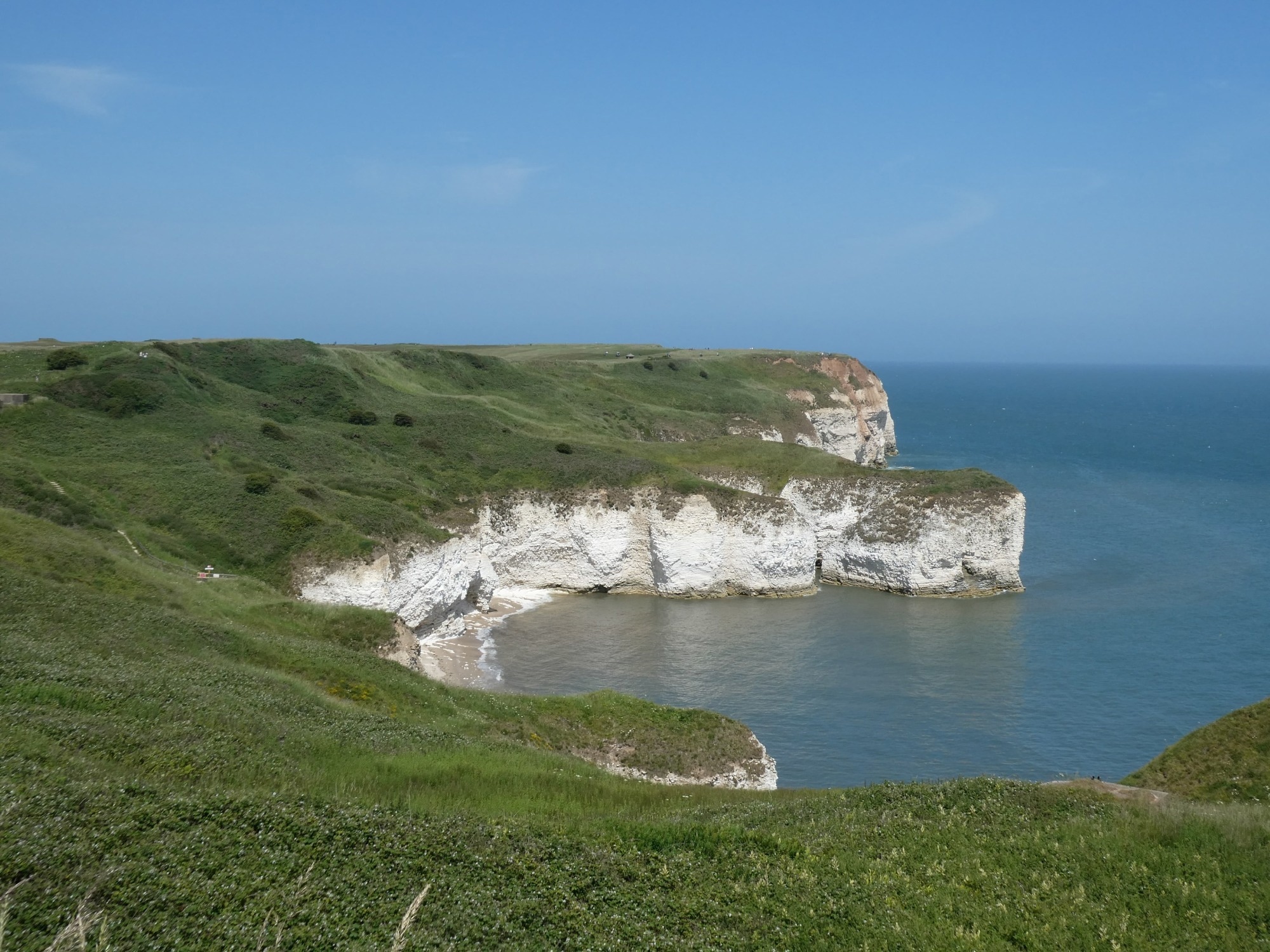 Chalk cliffs in Yorkshire, England