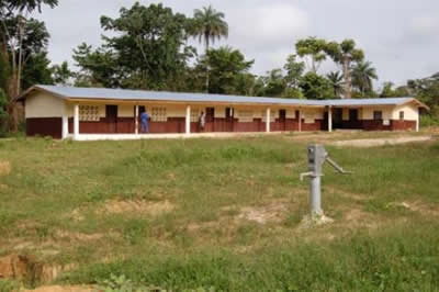 Primary school built by Amlib in 2010 in Kokoya.