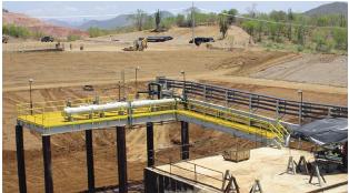 copper refinery located in Piedras Verdes, Mexico, Strongwell’s fiberglass operating platforms and walkways