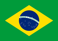 The national flag of Brazil.