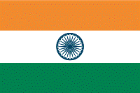 The national flag of India.