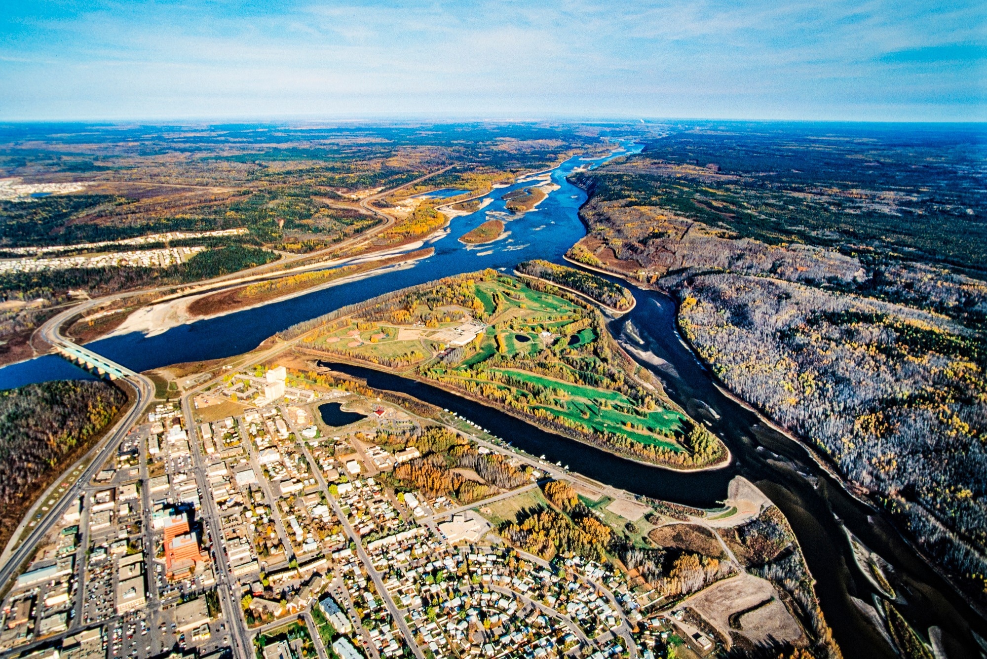 mining in Canada aeriel view