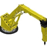 Extreme Duty Pedestal Boom Gyratory Crusher – the RB750 XD from Atlas Copco