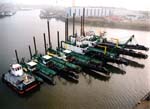 Stationary dredges form Dredge Technology Corporation.