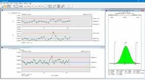 Statistical Process Control - Typical screen.