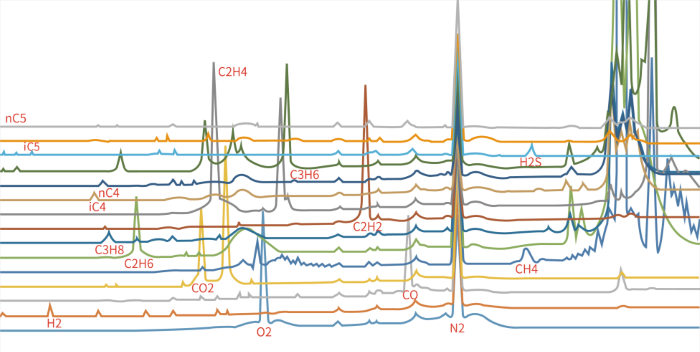 Laser Raman Scattering Characteristic Peaks of Common Gases