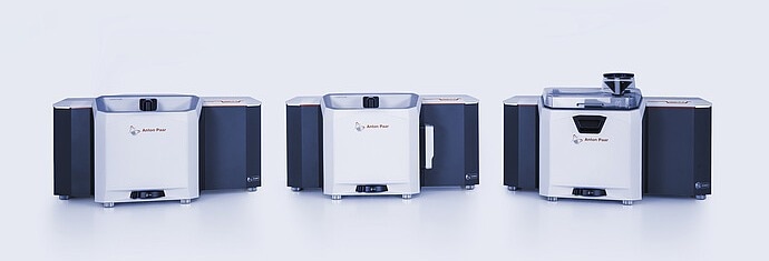 An image of the Litesizer DIF Analyzers three in a row.