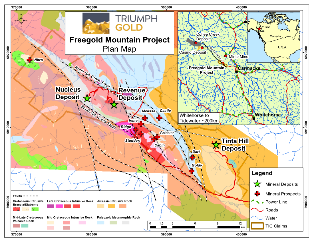 Triumph Gold Gives Update on Exploration Activities of Freegold Mountain Project