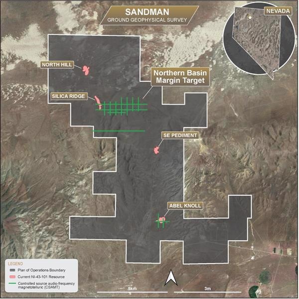 Gold Bull to Refine Drill Targets at its Sandman Project Using Ground Geophysics.