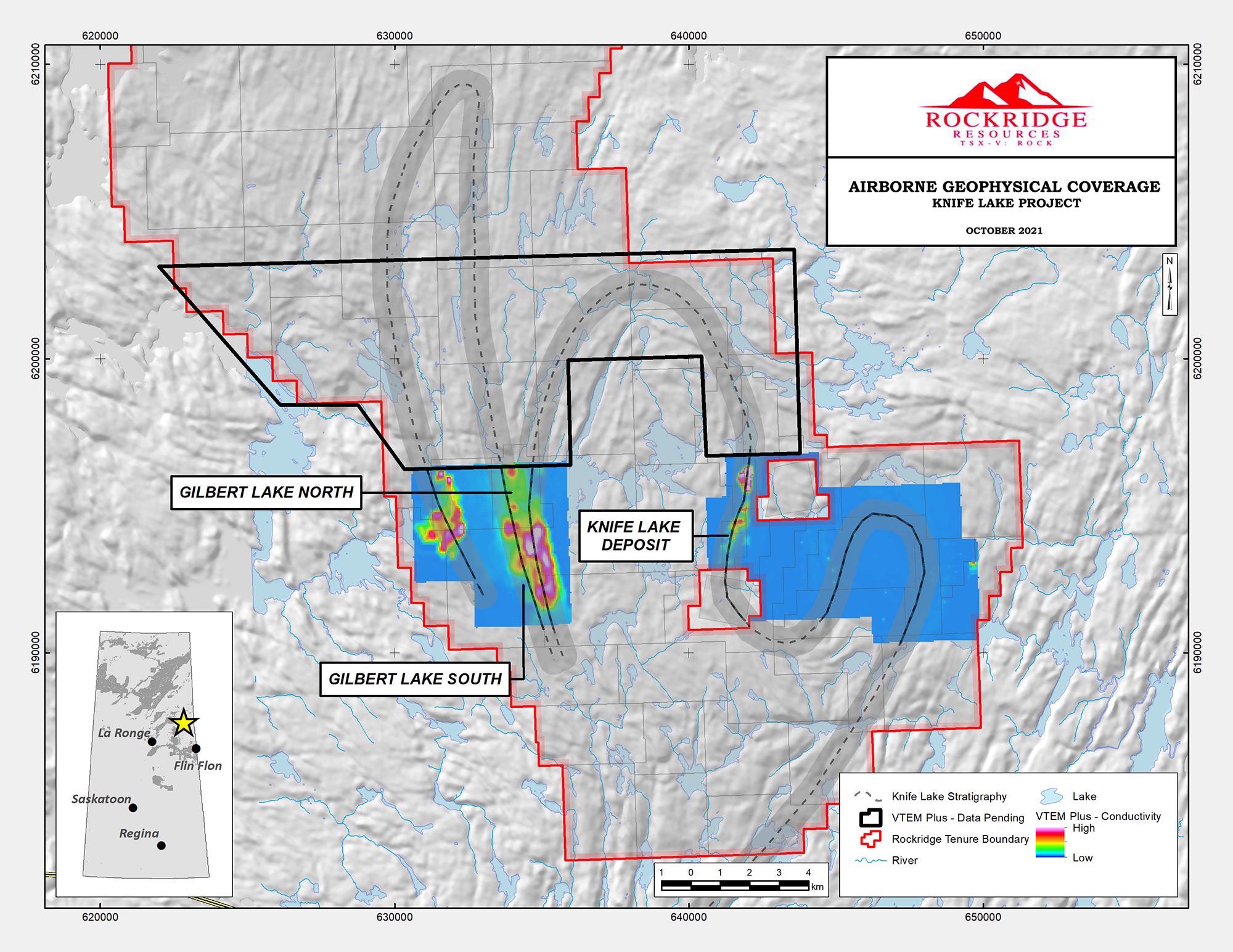 Rockridge’s VTEM Geophysical Program Completed at the Knife Lake Copper Project