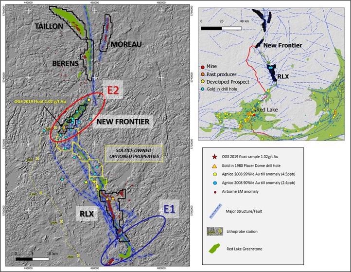 Solstice Gold Expands Its Land Holdings at Red Lake Gold Camp.