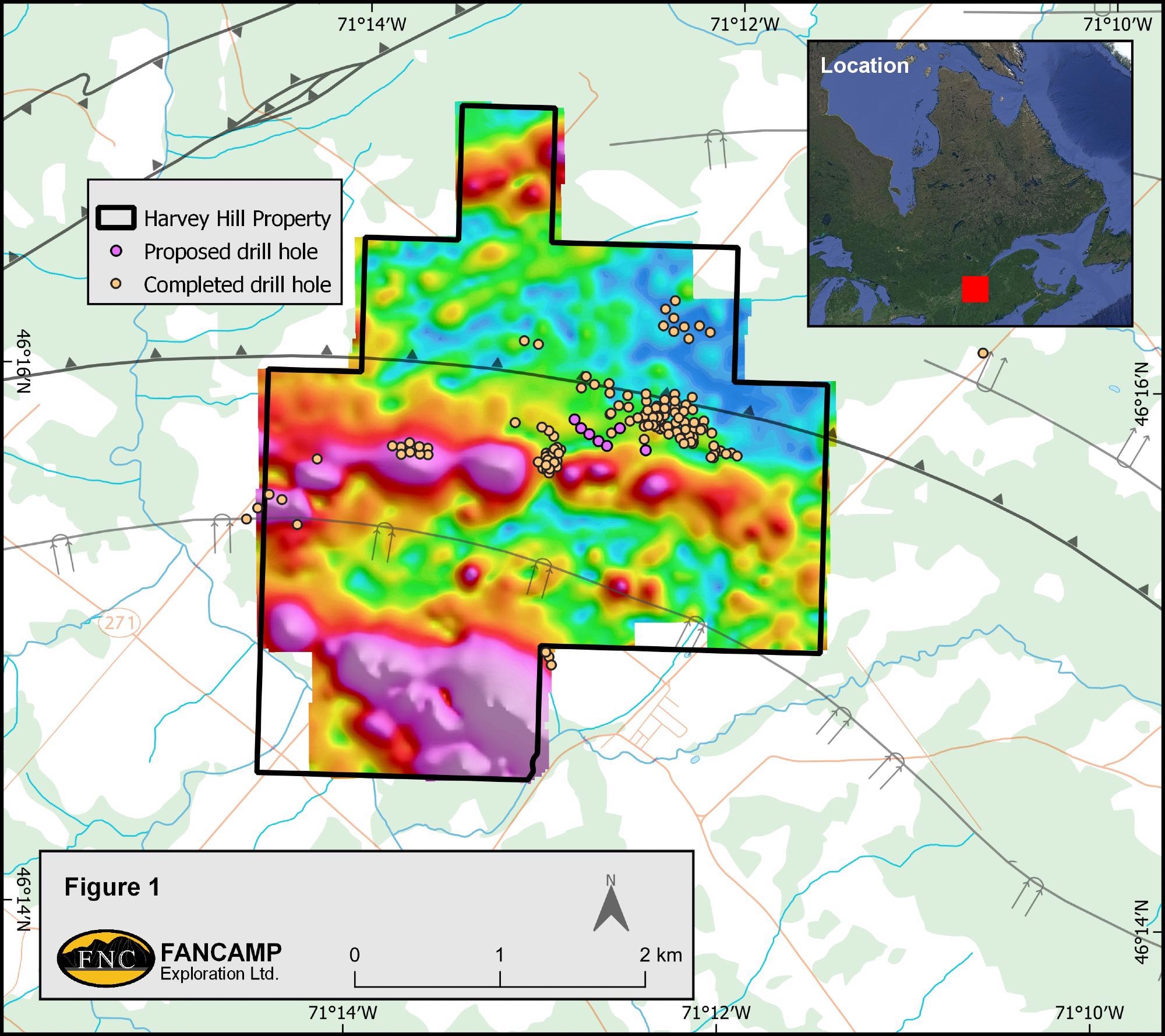 Fancamp Announces Drilling Program in its Harvey Hill Exploration Project