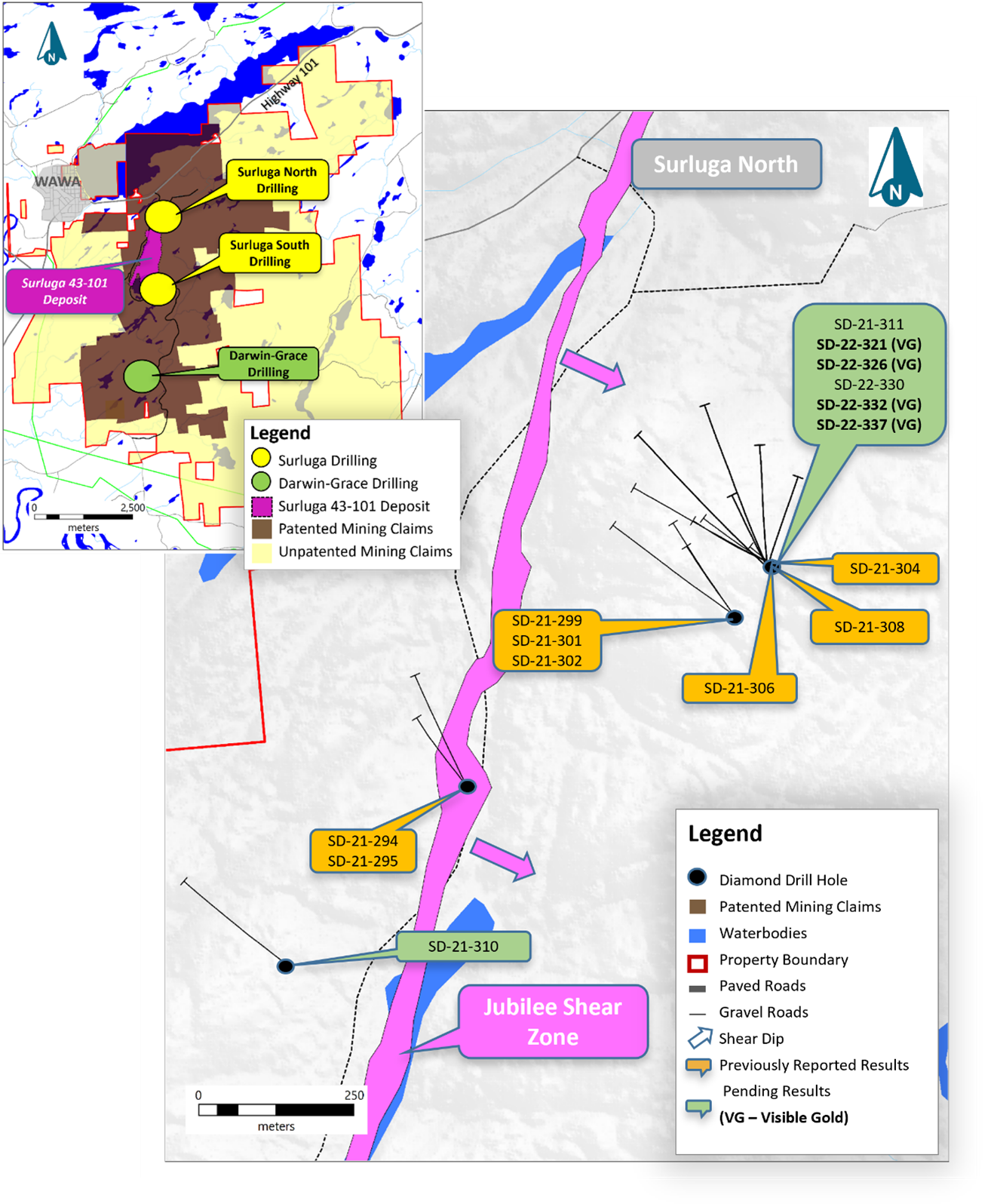 Red Pine Offers an Update on its 2022 Phase 1 Drilling Program.