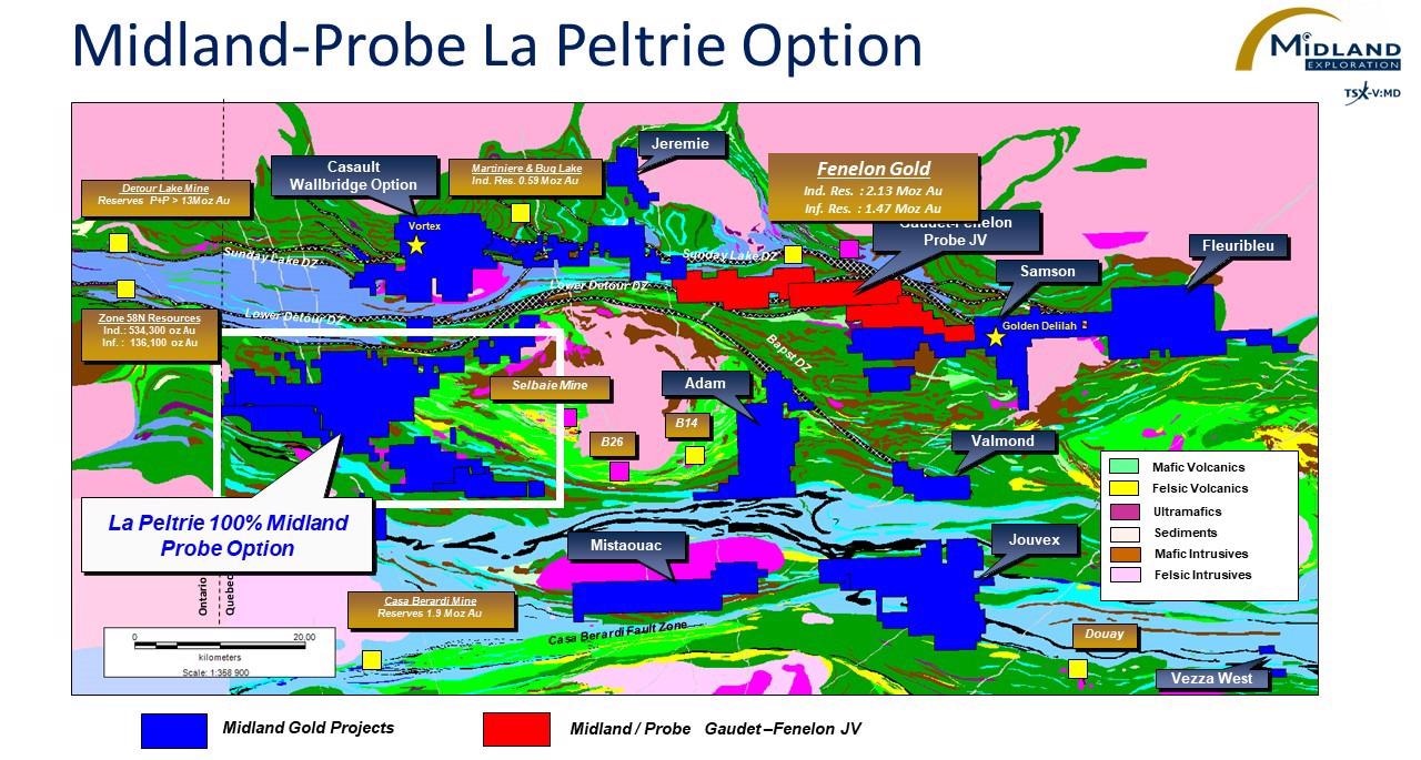 Midland and Probe Metals Inc. Announces the Commencement of an Important Drilling Program.