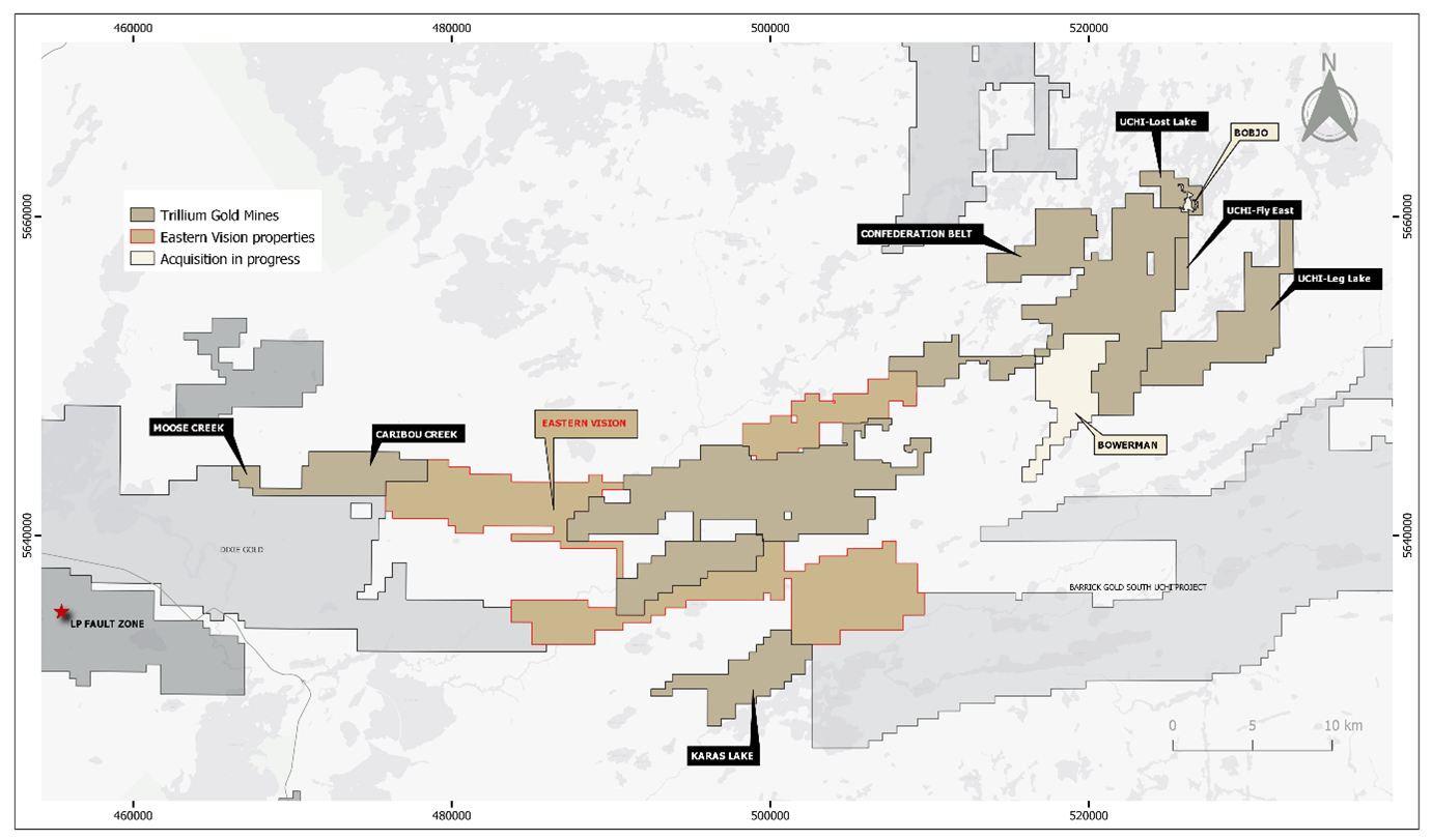 Trillium Gold Announces Closure of Acquisition of Imagine Lithium’s Eastern Vision Property Holdings.