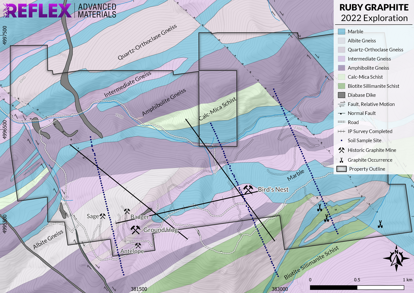 Graphite-Bearing Areas in the Ruby Graphite Project Identified