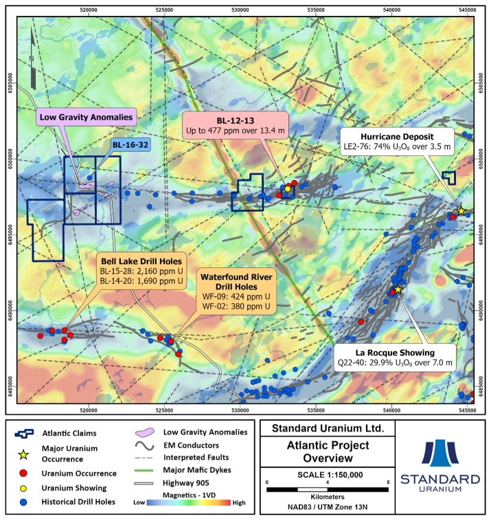 Investigating Anomalous Uranium Values at the Atlantic Project
