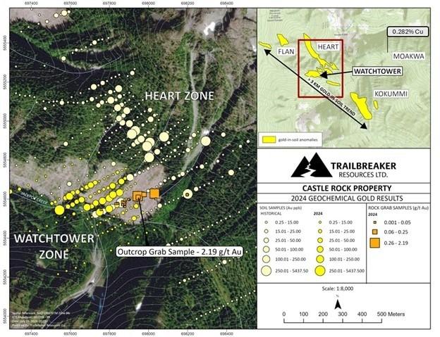 Trailbreaker Conducts Surface Sampling at Castle Rock Property
