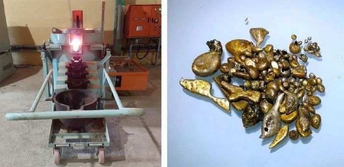 Smelting of first Segele gold from very low-grade ore