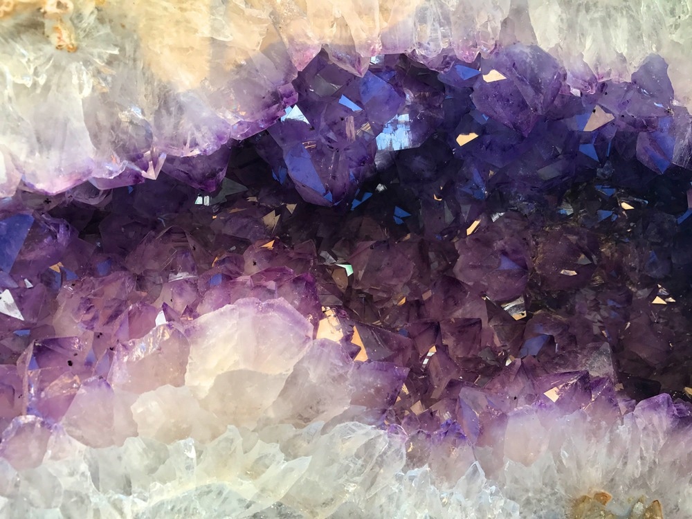 amethyst, agate geode