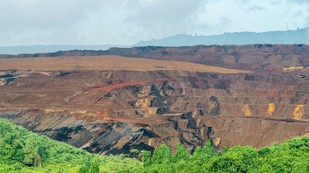 coal mining, open-pit mine