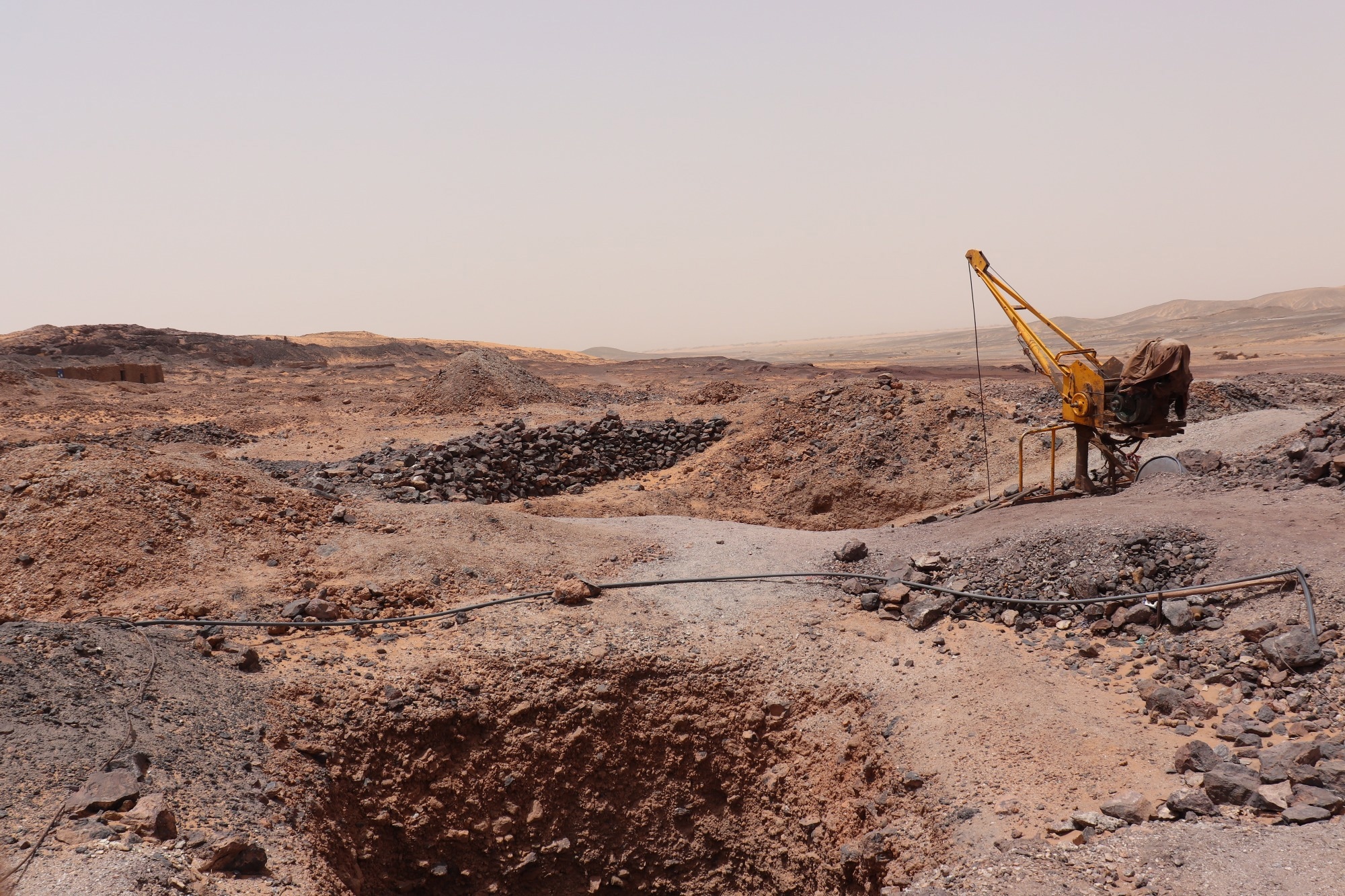 Depiction of a mine in Morocco.