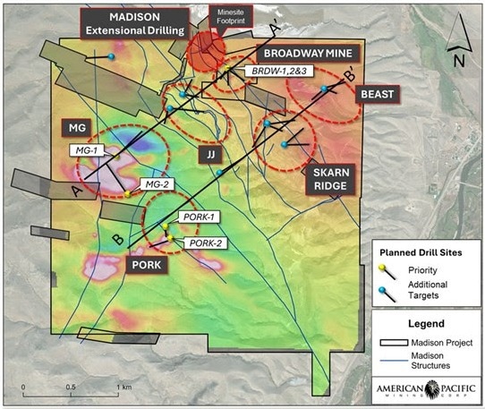 American Pacific Receives Updated Permit and Prepares to Commence Next Phase of Drilling at the Madison Copper-Gold Project