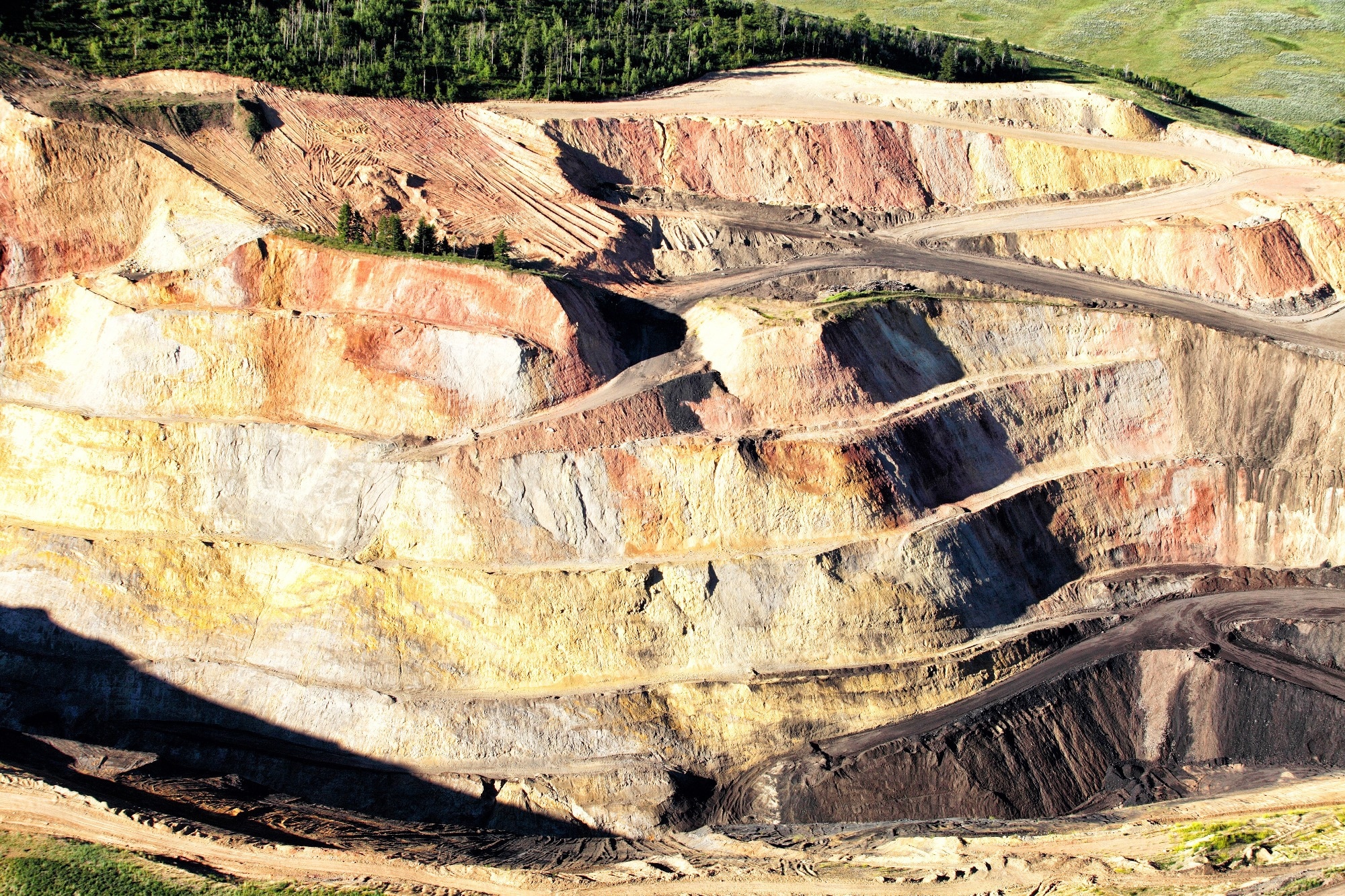 Open-pit phosphate mine