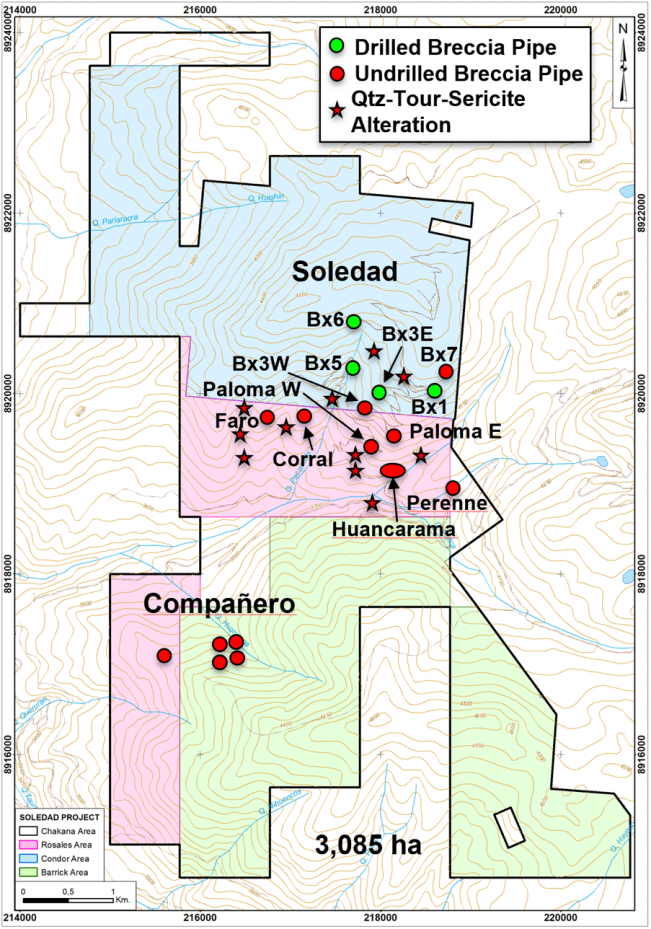 Chakana Announces 1.0% NSR Royalty Acquisition of Soledad Project, Peru