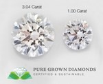 Pure Grown Diamonds Unveils 3.04 Carat Lab-Grown Pure White Diamond