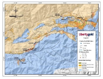 Liberty Gold Reports Assay Results from Metallurgical Core Drilling at Goldstrike Oxide Gold Project (USA)