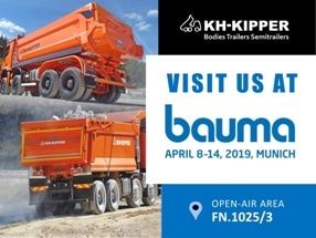 KH-KIPPER is Taking Part in Bauma