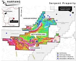Harfang Offers Updates on its Serpent Property, James Bay, Québec