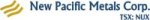 New Pacific Completes 2013 Diamond Drilling Program at China RZY Silver-Lead-Zinc Exploration Project