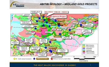 Midland Commences Drilling Program on Samson Gold Project