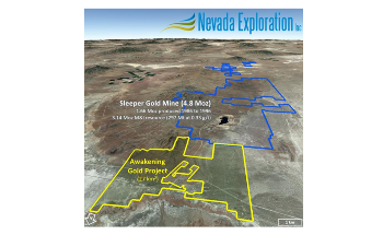 Nevada Exploration Increases Land Holdings at its Awakening Gold Project