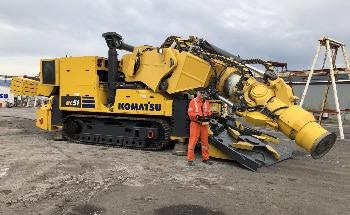 Komatsu and Vale Working to Advance the Future of Rock Excavation and Mechanical Cutting Technology