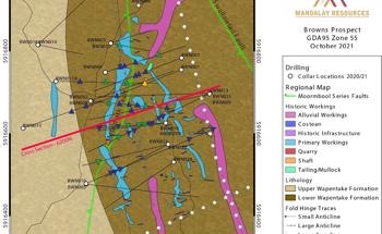 Mandalay Resources Corporation Reports High-Grade Gold Discovered at the Brown’s Prospect – 2 km From the Shepherd Discovery and Youle Mine