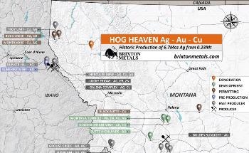 Brixton Metals Announces USD$500,000 from Ivanhoe Electric for the Hog Heaven Project