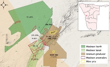 Madison Acquires Additional Mining and Exclusive Prospective Licenses in Namibia